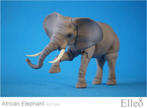 African elephant bjd doll 01