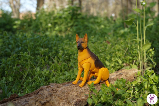 German Shepherd bjd dog doll 02