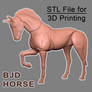 3D STL Horse bjd doll