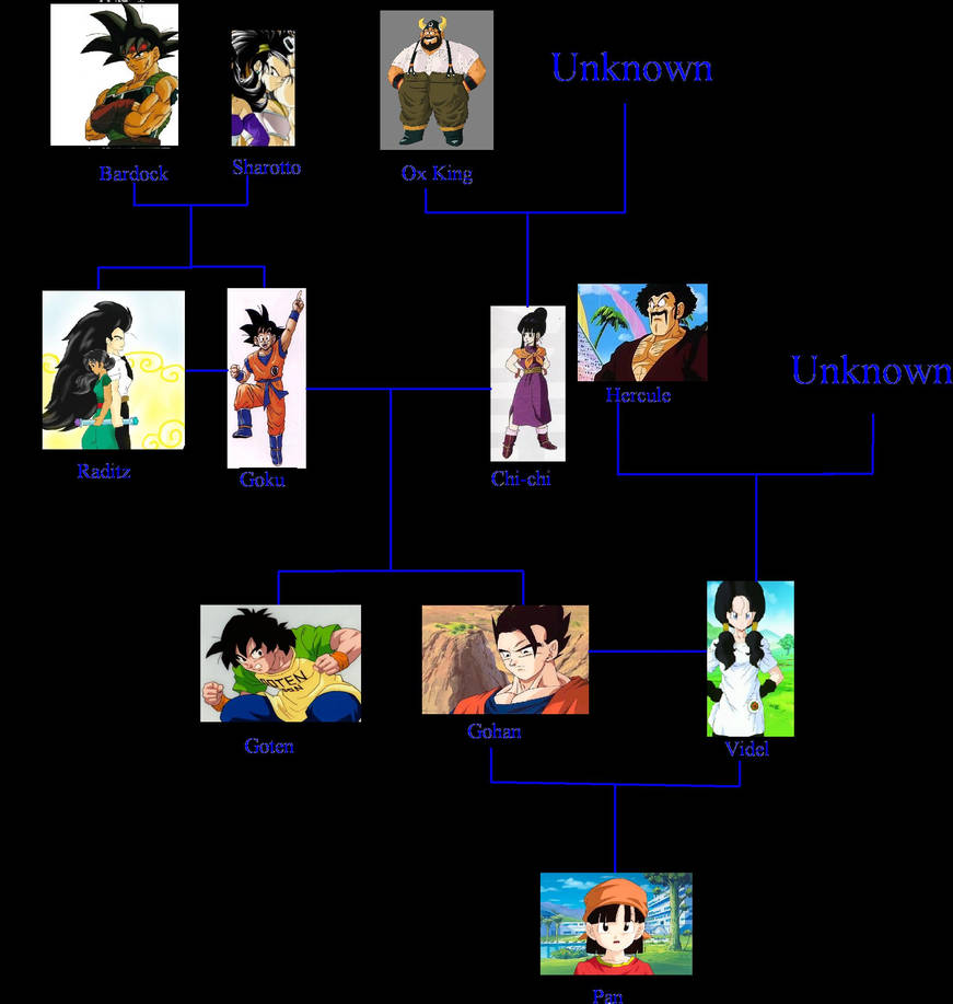Goku Jr Family Tree Goku's Complete Family Tree
