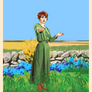 Anne in Hester Gray's garden
