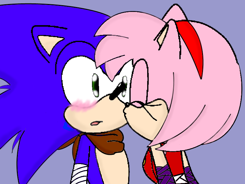 Sonamy fanart from Sonic X by calynne on DeviantArt