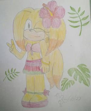 New OC: Pina the Jungle Echidna by GhostlyPhantazy