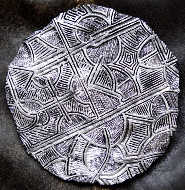 Dreamtime - Ceramic Discus 1 silver small