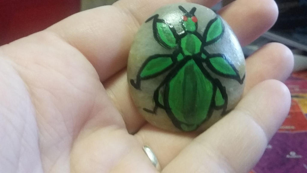 Bug Pet Rocks Pet Rock: Leaf Bug by vampiricrogue on DeviantArt