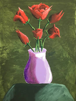 Roses in a vase