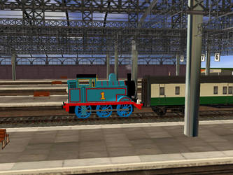 Trainz - Thomas usually pushed the big trains.....