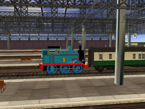 Trainz - Thomas usually pushed the big trains.....
