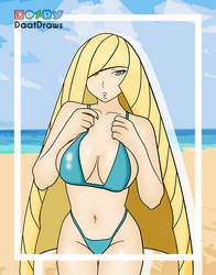 [Pokemon] Summer Lusamine by DaatDraws