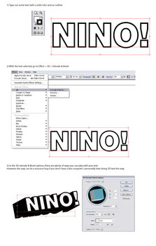 3D text in Illustrator part 1