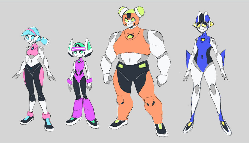 Fitbot Lineup by Jeetdoh on DeviantArt