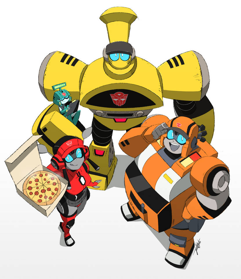 The Pizza Bot Crew by Jeetdoh on DeviantArt