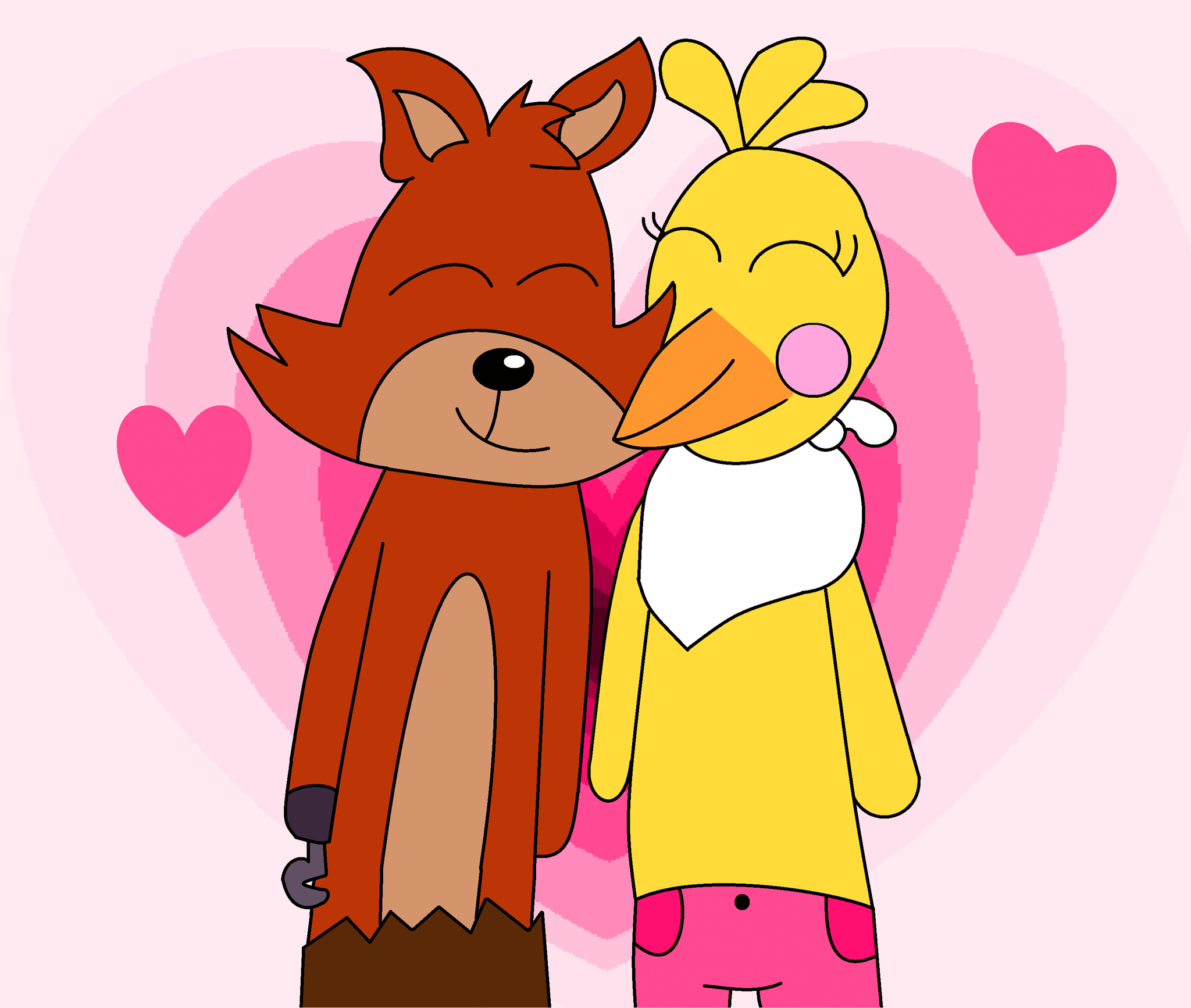 Toy Chica Kisses Foxy toy-chica-kisses-foxy