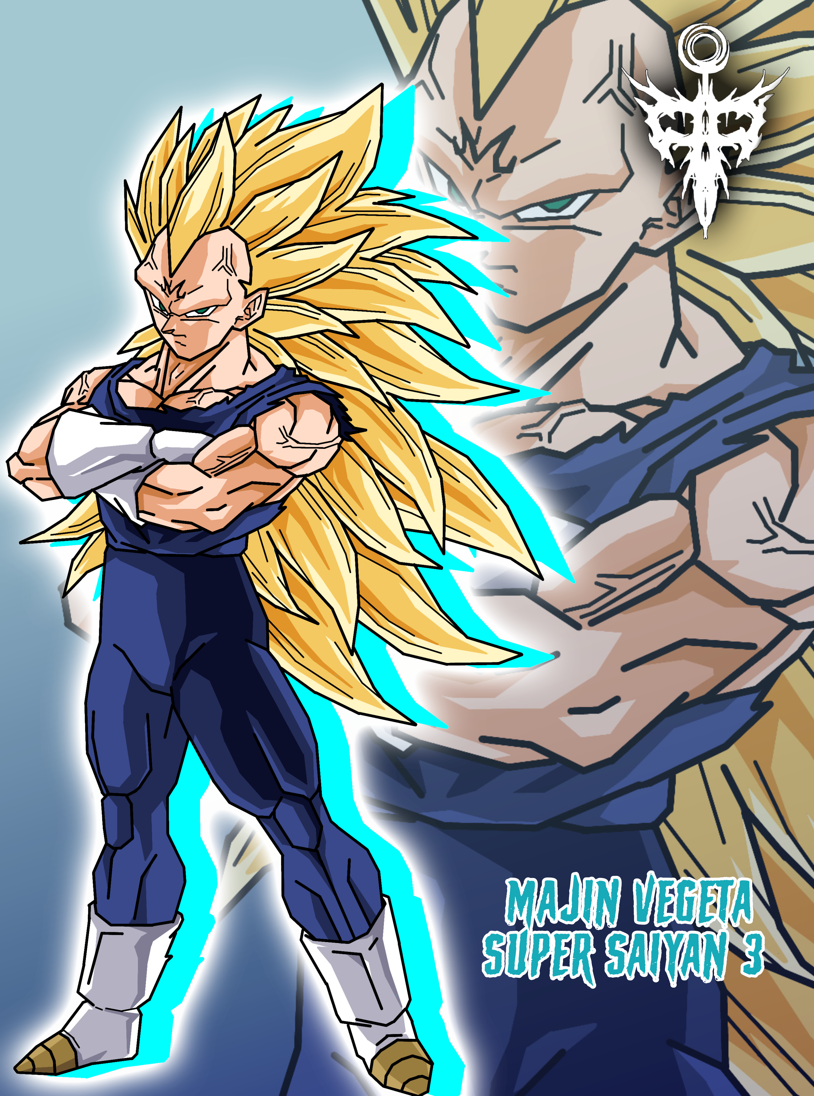 Goku AF - Super Saiyajin 5 Negativo (SSJ7 Fase 5) by SebaToledo on  DeviantArt