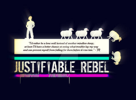 Justifiable Rebel - Mindless Sheeple logo