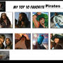 My top 10 favorite pirates