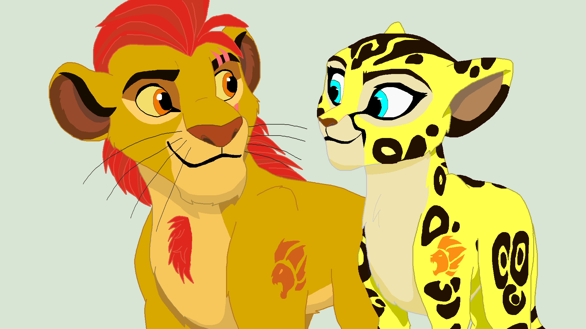 Kion and Fuli by Through-the-movies on DeviantArt