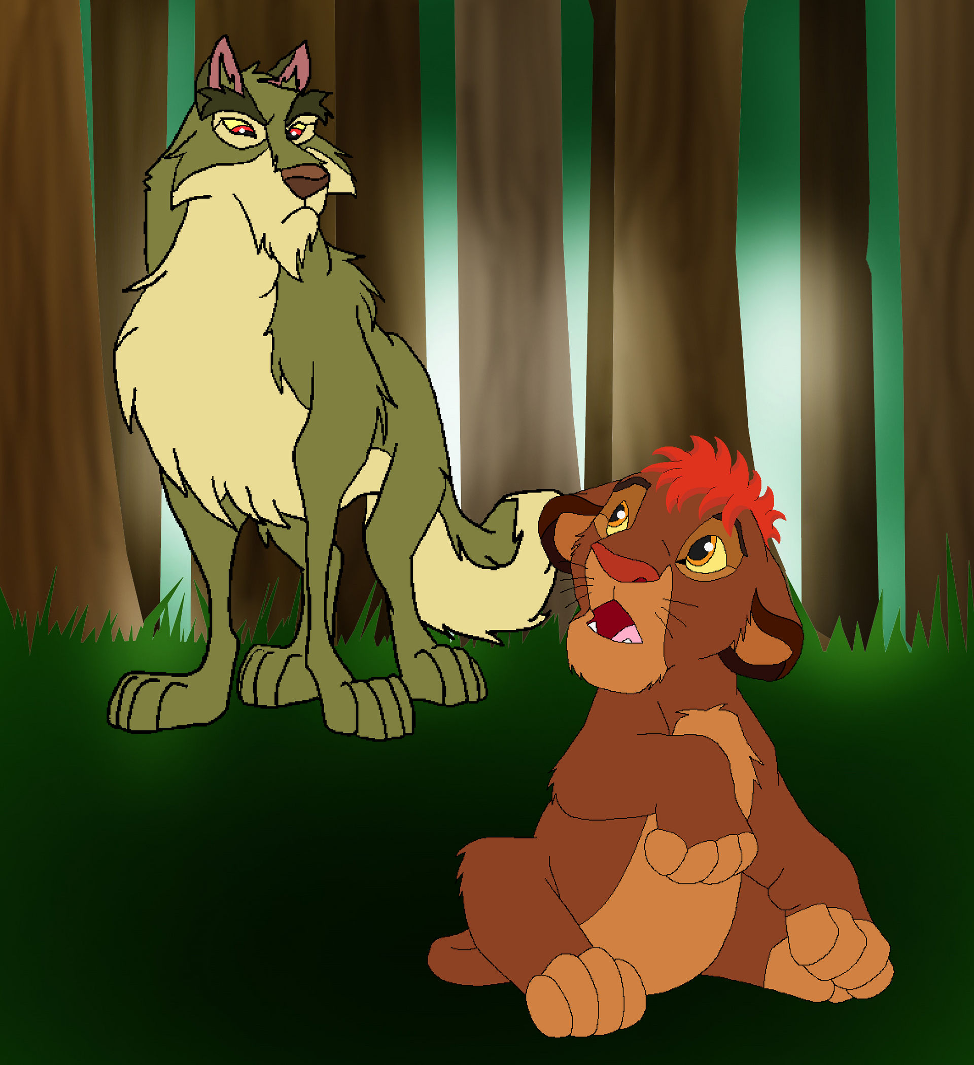 Raja meets a Wolf by Through-the-movies on DeviantArt