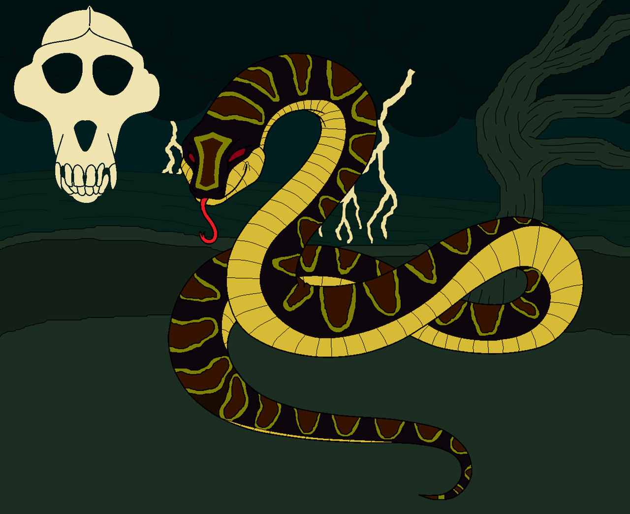 Pirates. Hinsssa the Reticulated Python by Through-the-movies on DeviantArt