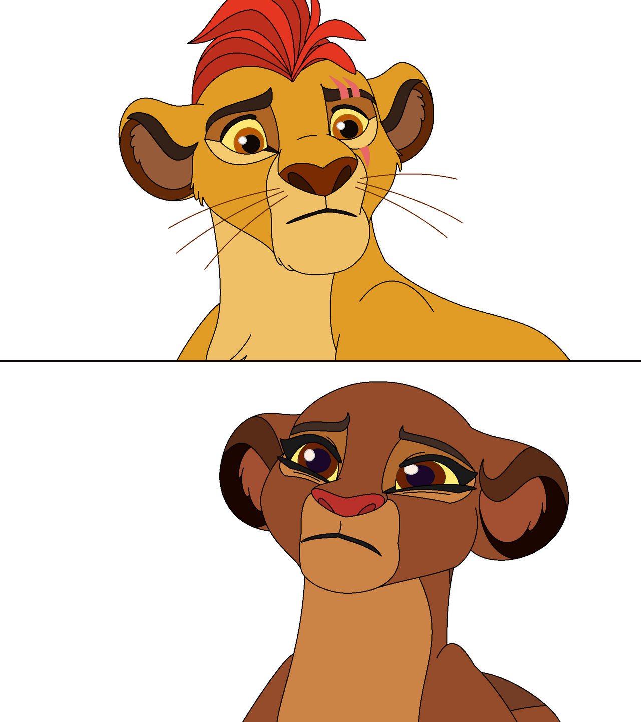 Kion Rani Base Kion and Rani say goodbye Base by Through-the-movies on DeviantArt