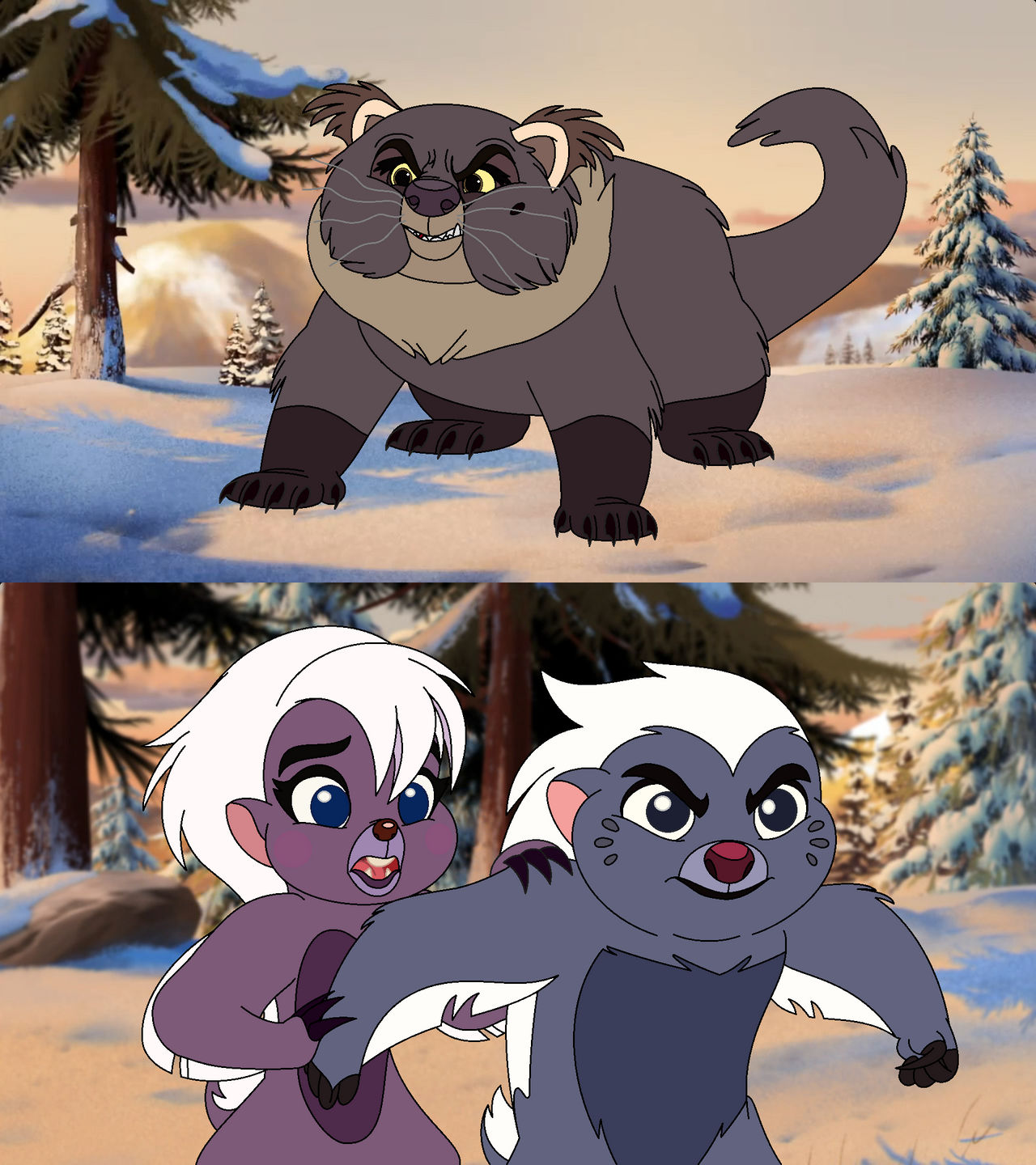 Bunga vs Mama Binturong. by Through-the-movies on DeviantArt