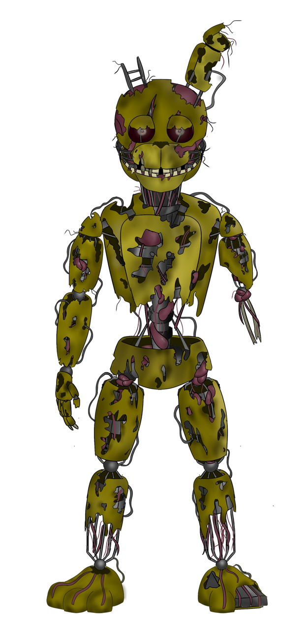 Spring Trap Beta Design Springtrap redesign by TheLocus343 on DeviantArt