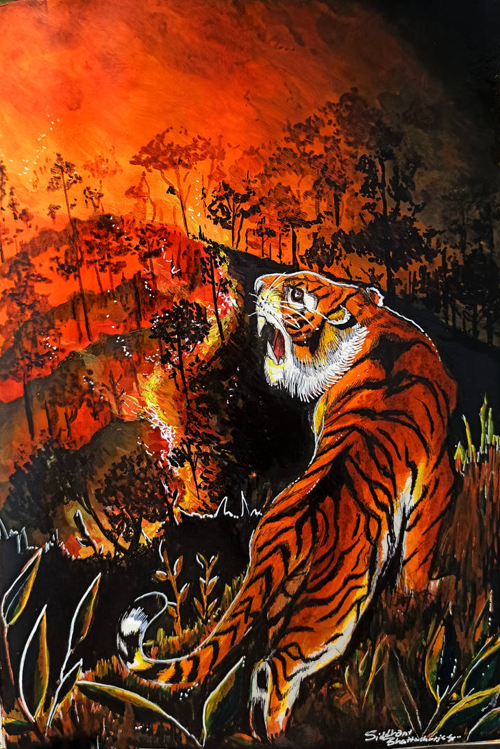 Engulfed in Flames - '21 Simlipal Forest Fires by INDELIBIUS on DeviantArt