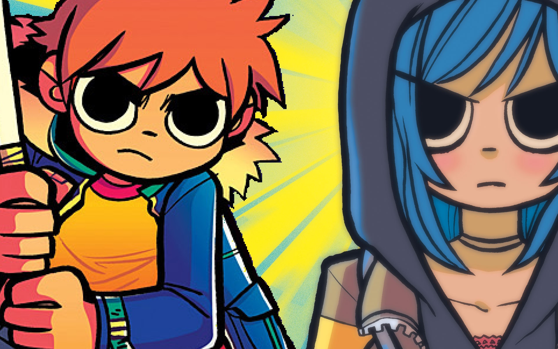 Scott Pilgrim And Ramona Flowers Wallpaper by scott910 on DeviantArt