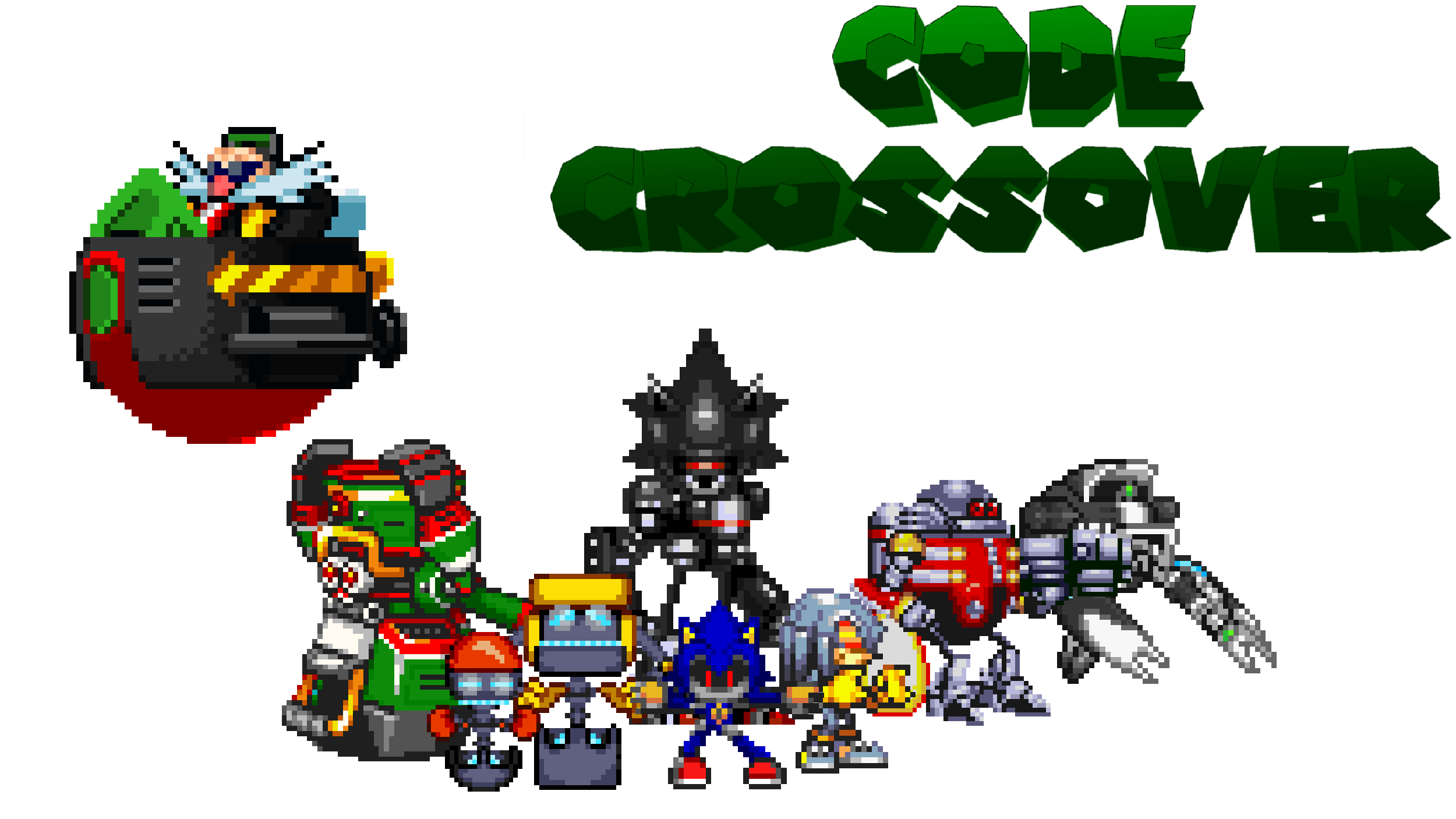 Scott910 Code Crossover Sprite series Code crossover Dr robotnik Badnicks by scott910 on DeviantArt