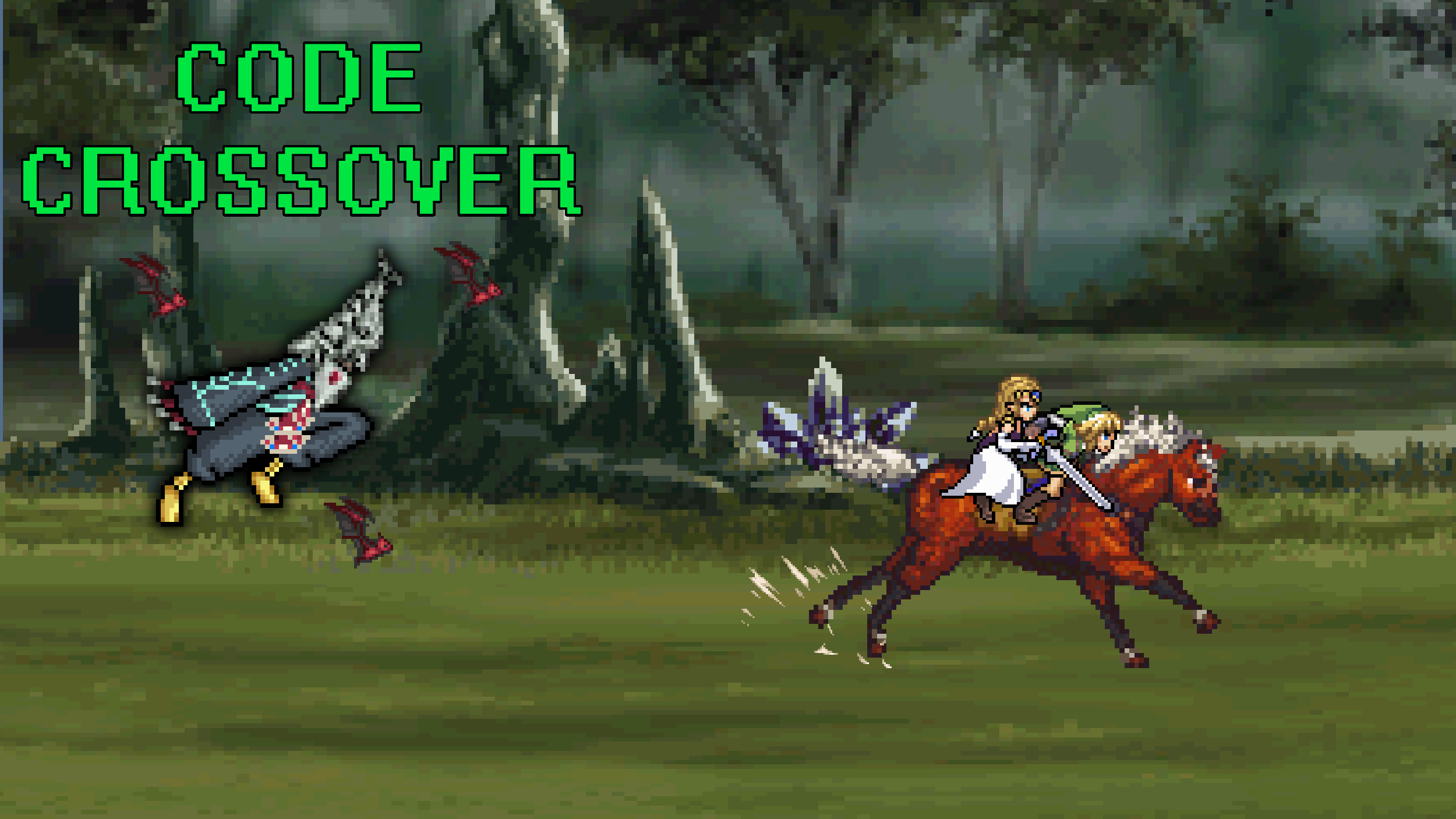 Scott910 Code Crossover Sprite series Code crossover the chase is on by scott910 on DeviantArt