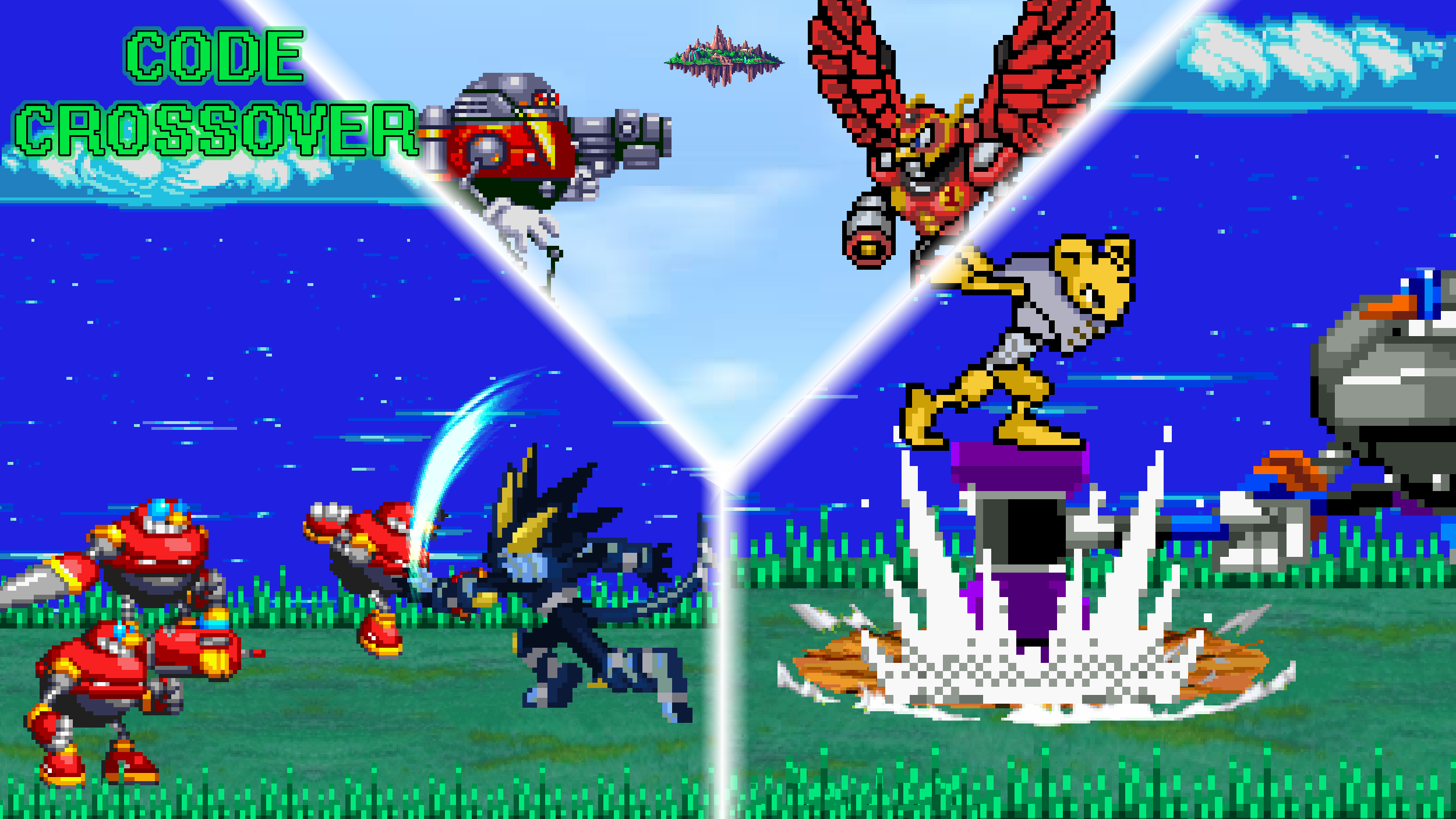 Sprite series Code crossover, Robot battle