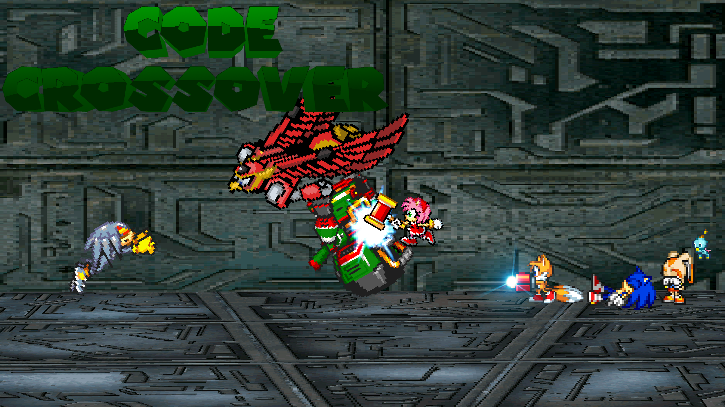 Scott910 Code Crossover Sprite series Code crossover, Metal Knuckles by scott910 on DeviantArt