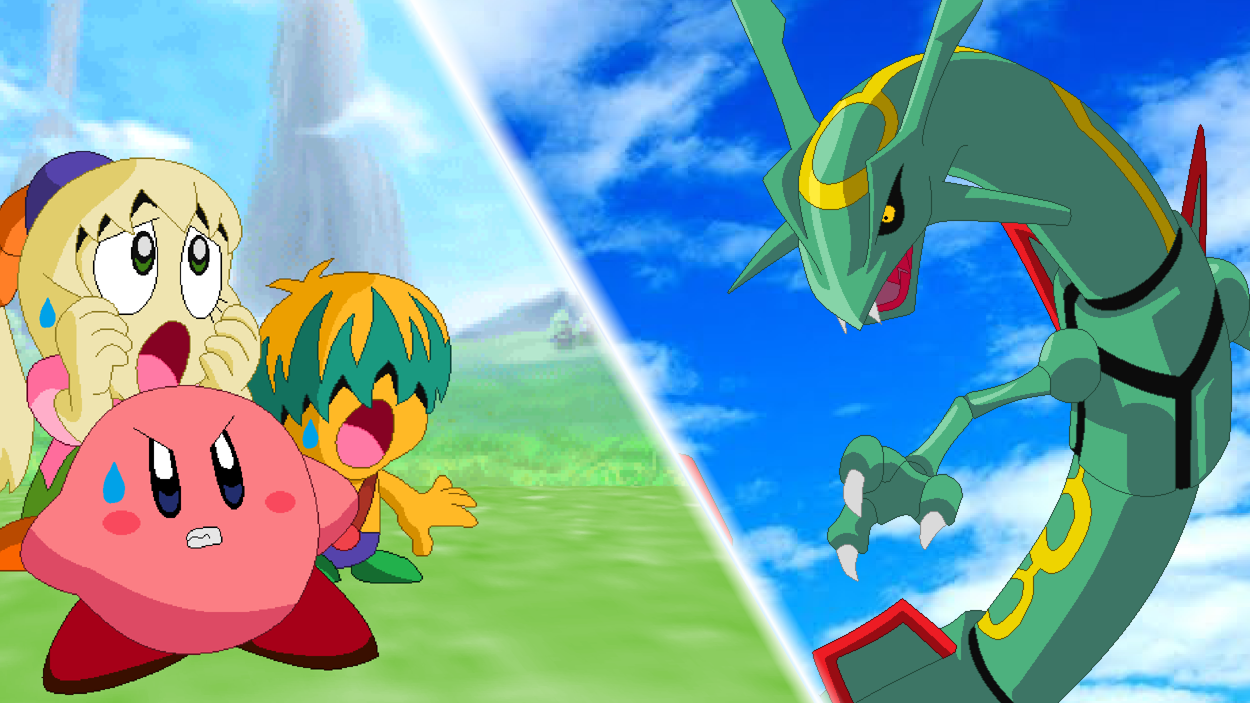 Download Take Flight with Rayquaza! Wallpaper