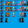 FNAF 1 2 and 3 sonic style sprites