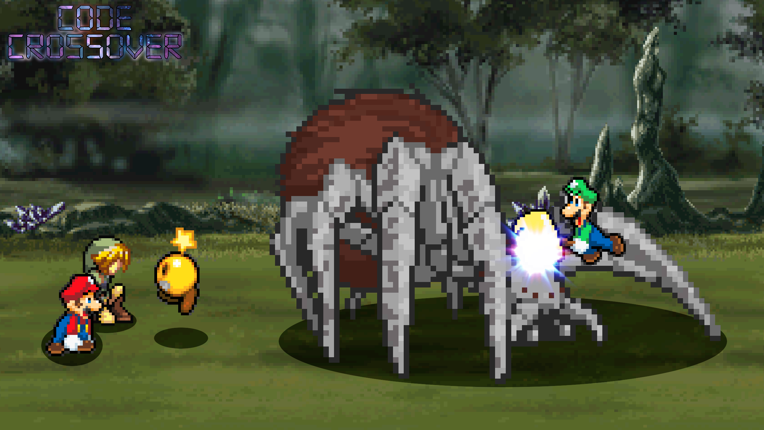 Scott910 Code Crossover Sprite series Code crossover, Luigi to the rescue by scott910 on DeviantArt