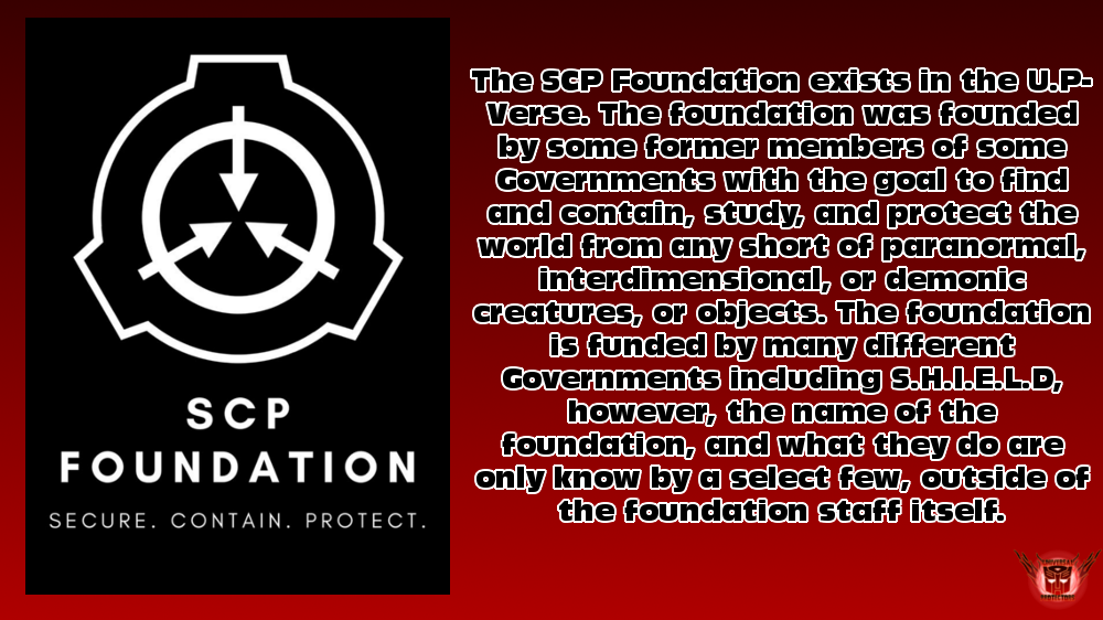 SCP Foundattion Red Crest Logo Symbol | Sticker