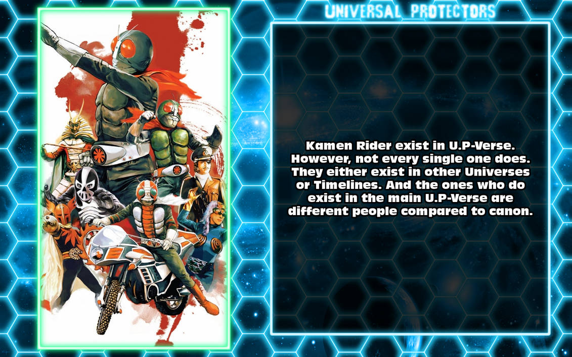 Universal Protectors Facts: Kamen Riders by scott910 on DeviantArt