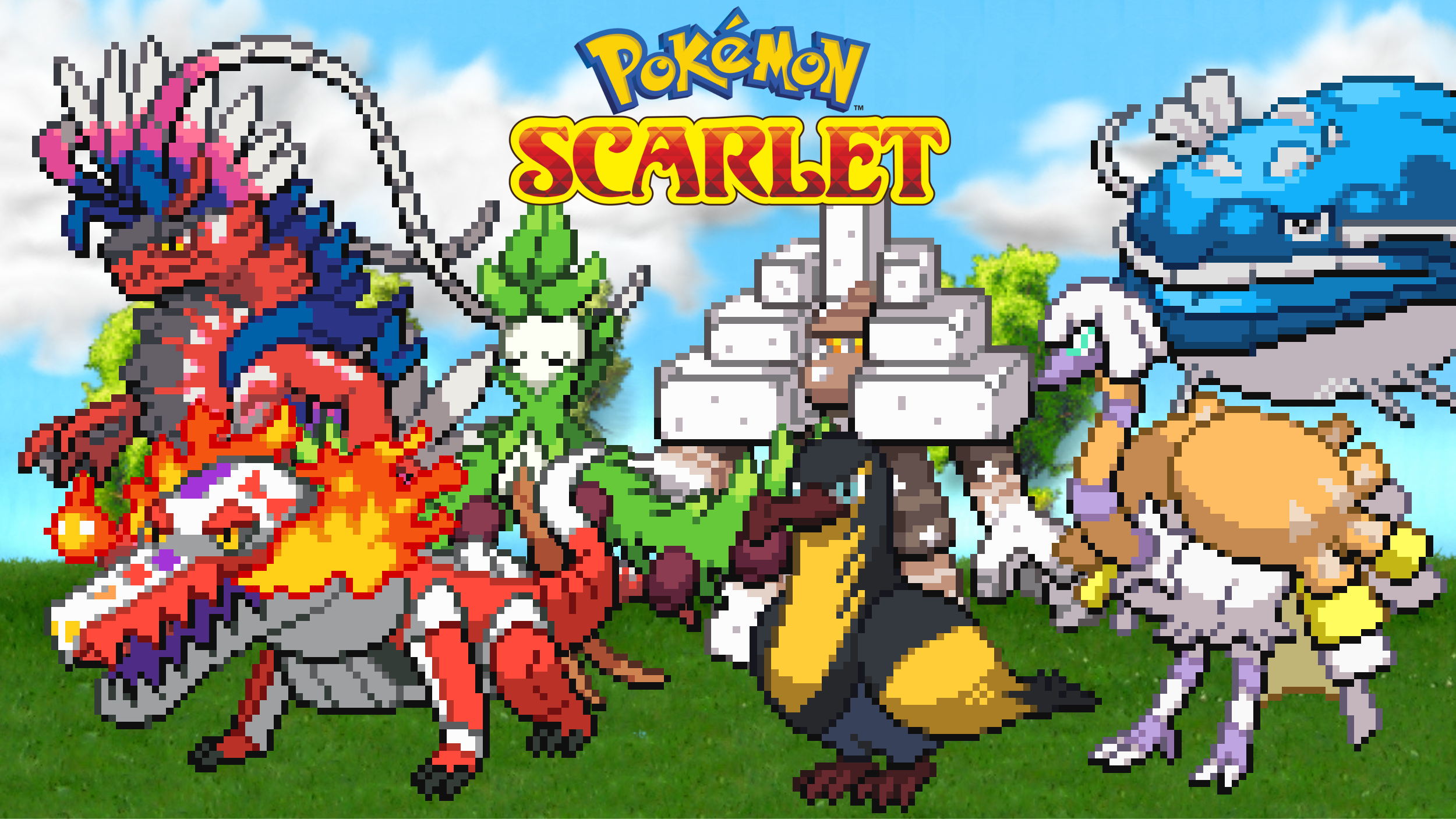 Pokemon Scarlet Team by scott910 on DeviantArt