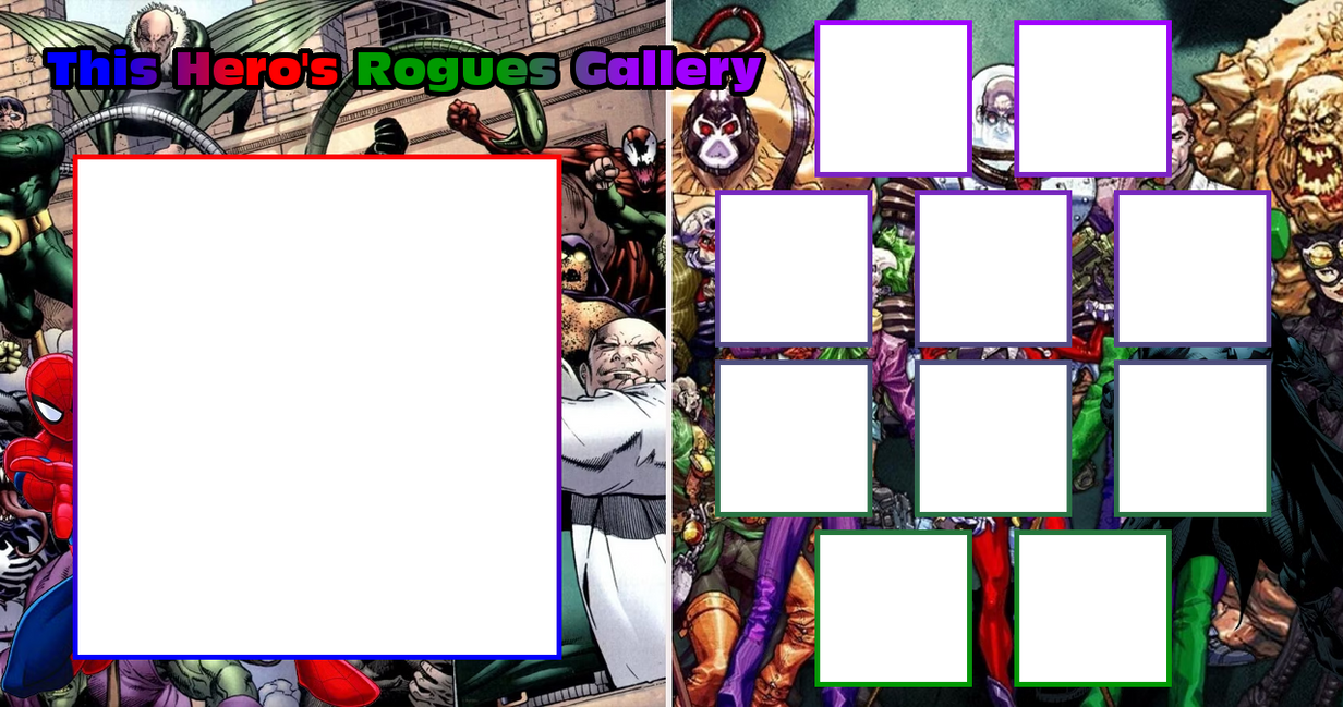 Hero's Rogues Gallery Template by scott910 on DeviantArt