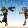 Sora Snatched Riku's Pants