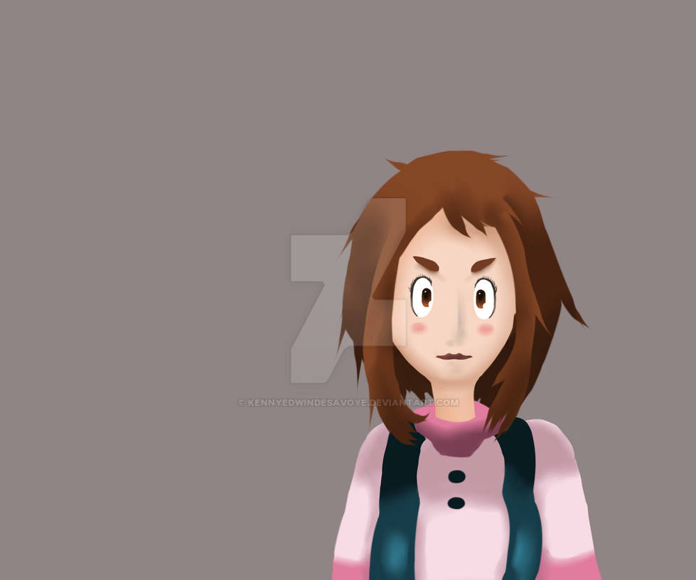 Fanart Ochako Version 2 by kennyEdwinDesavoye on DeviantArt