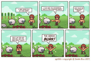 Sheep admire Burk