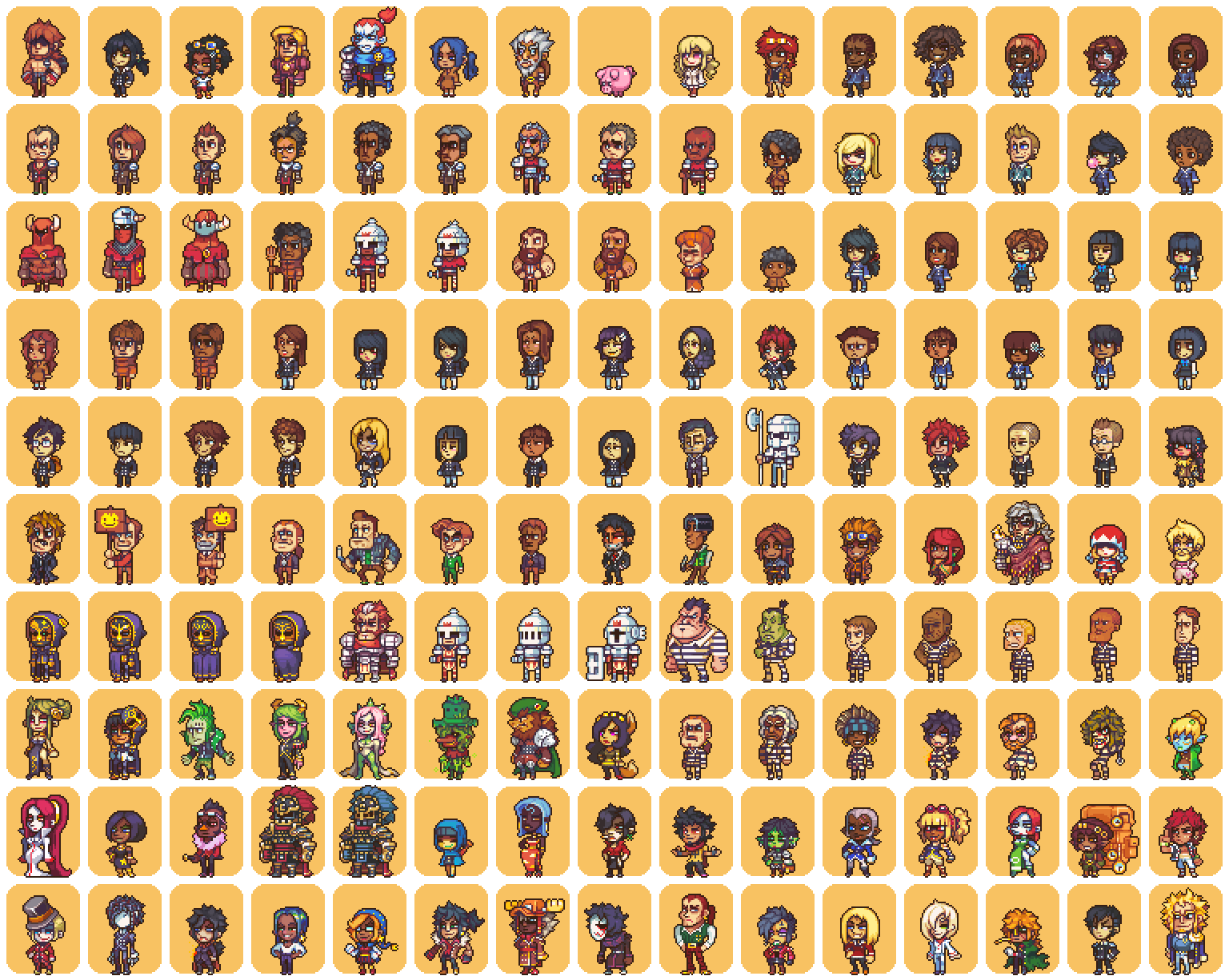 150 Characters for my webcomic Hero Oh Hero by Neoriceisgood