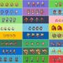 SSB4 E3 Demo character color selections.