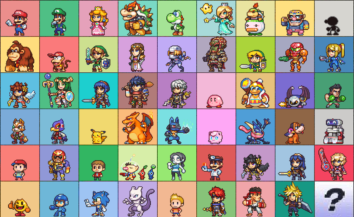 Sp4 Characters SSB4 sprites + DLC update! by Neoriceisgood on DeviantArt