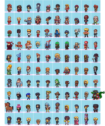 100 Hero Oh Hero Sprites