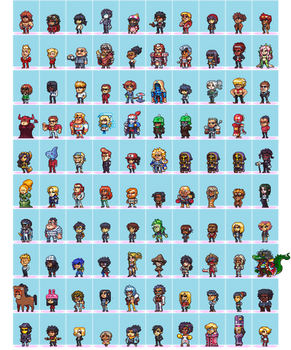 100 Hero Oh Hero Sprites