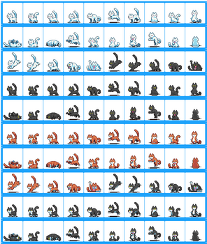 100 Cat Sprites