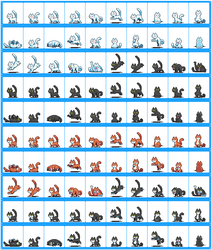 100 Cat Sprites