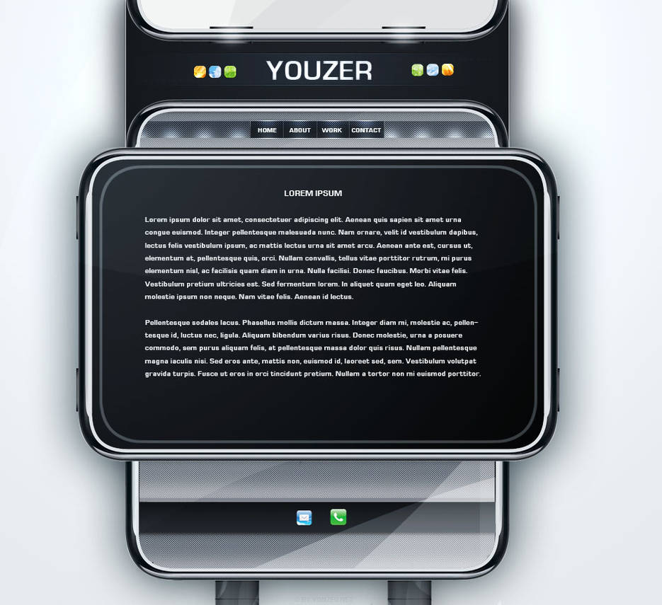 iPhone Interface V1 by youZer on DeviantArt